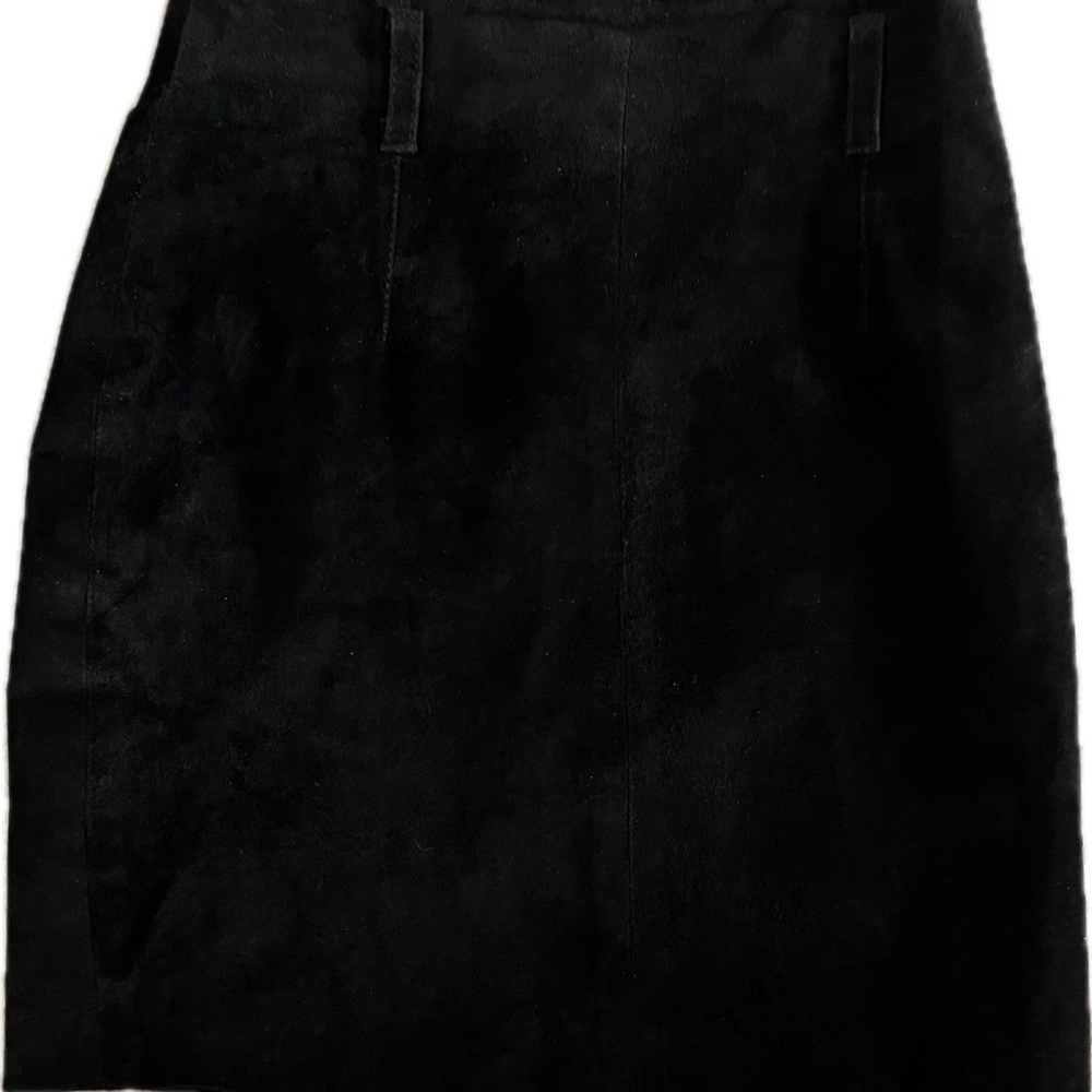 Express Black Suede Pencil Skirt